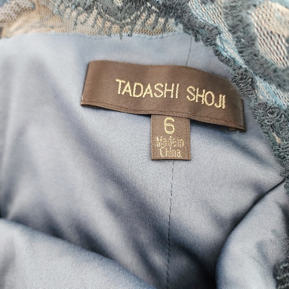 Tadashi‎ Shoji Embroidered Floral Sheer Sheath Dress - Picture 8 of 8